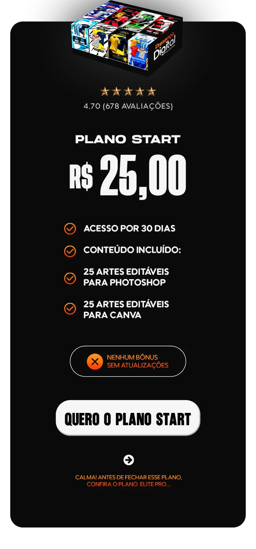 Plano Start — R$ 25,00